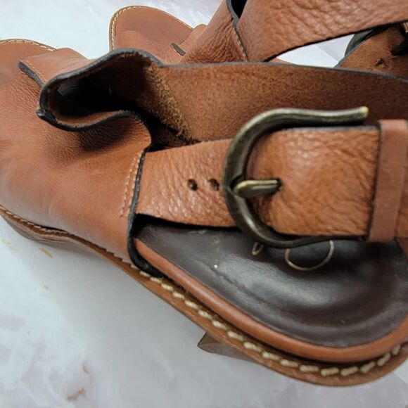 cole Hann Nike Air Leather Open Toe Heels Size 9 - Picture 15 of 16